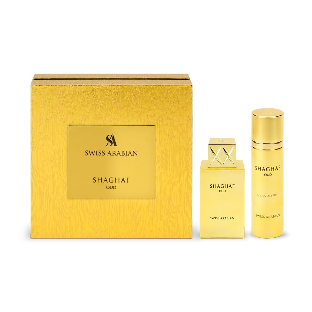 Swiss Arabian Shaghaf Oud - Eau De Parfum + Body Spray Gift Set