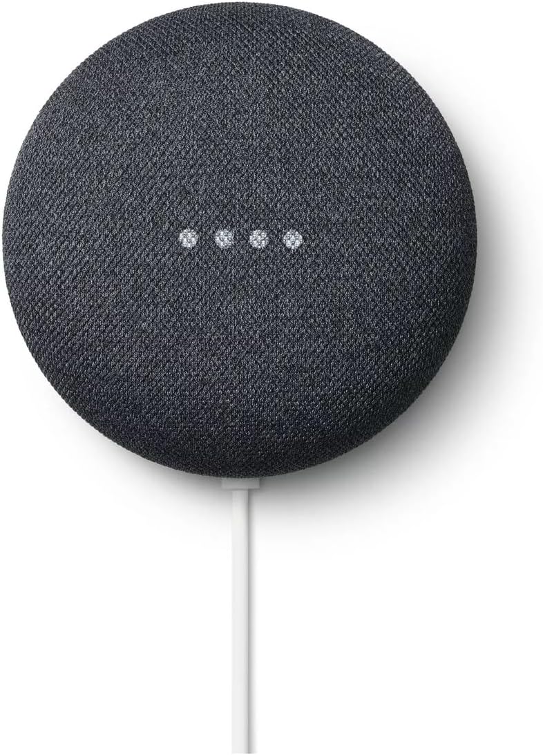 Google Nest Mini 2. Generation Kabelloser Bluetooth-Lautsprecher (Anthrazit)